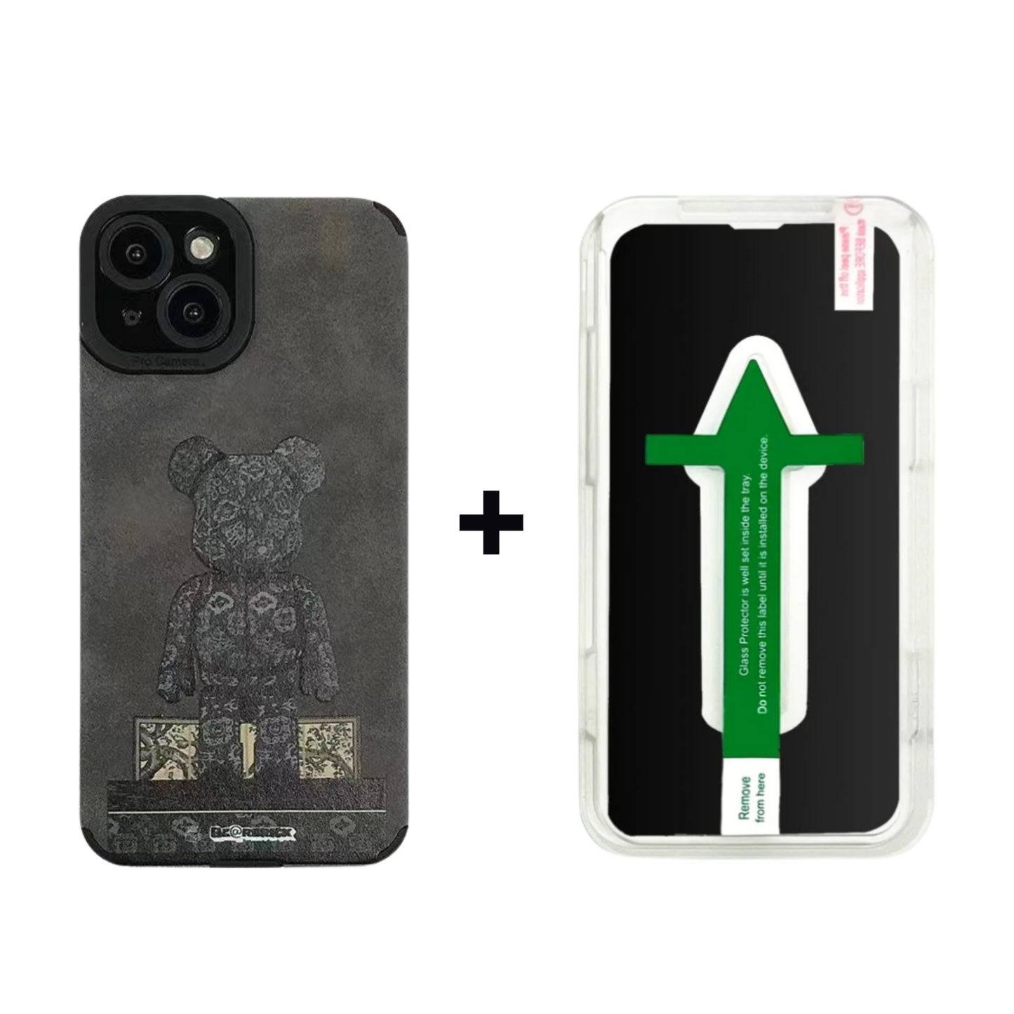Leather Phone Case | Bear Black