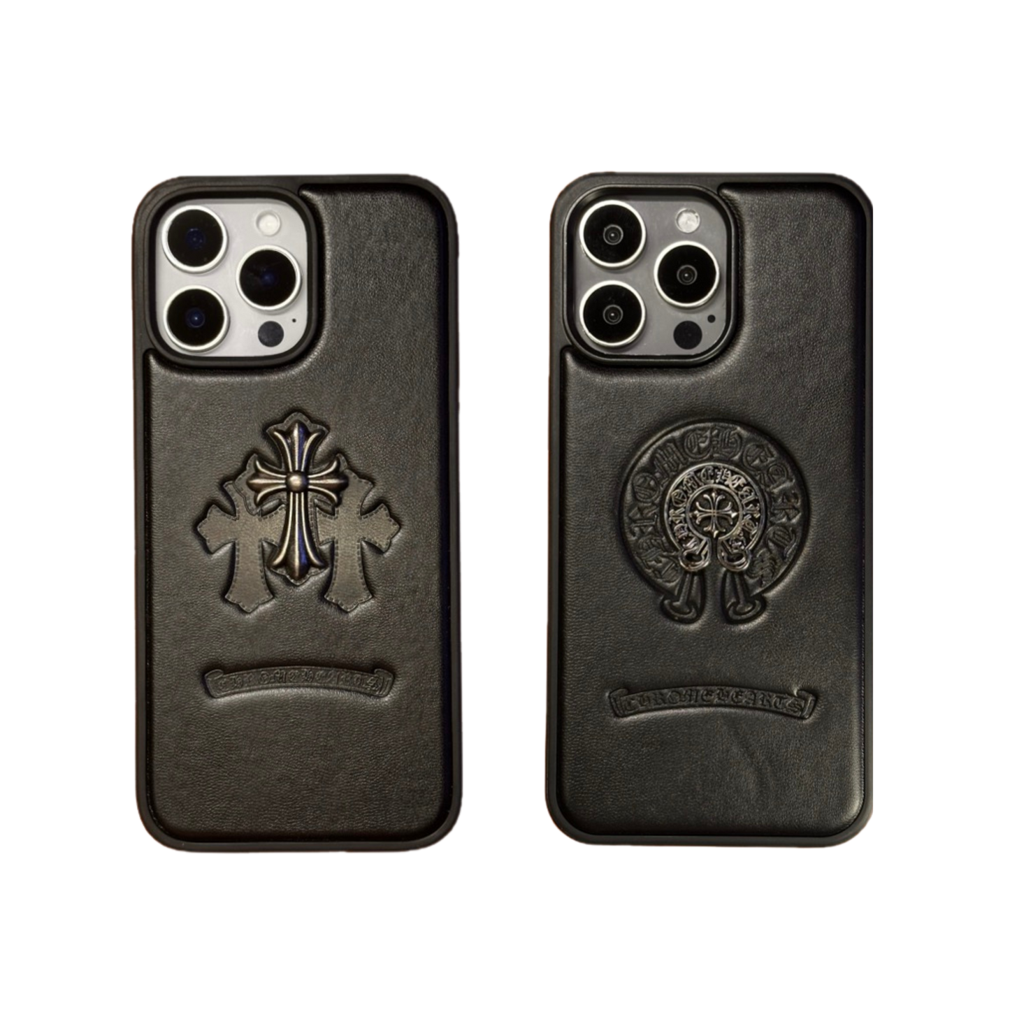 Leather Phone Case Bundle | Leather Compass & Leather Crosses