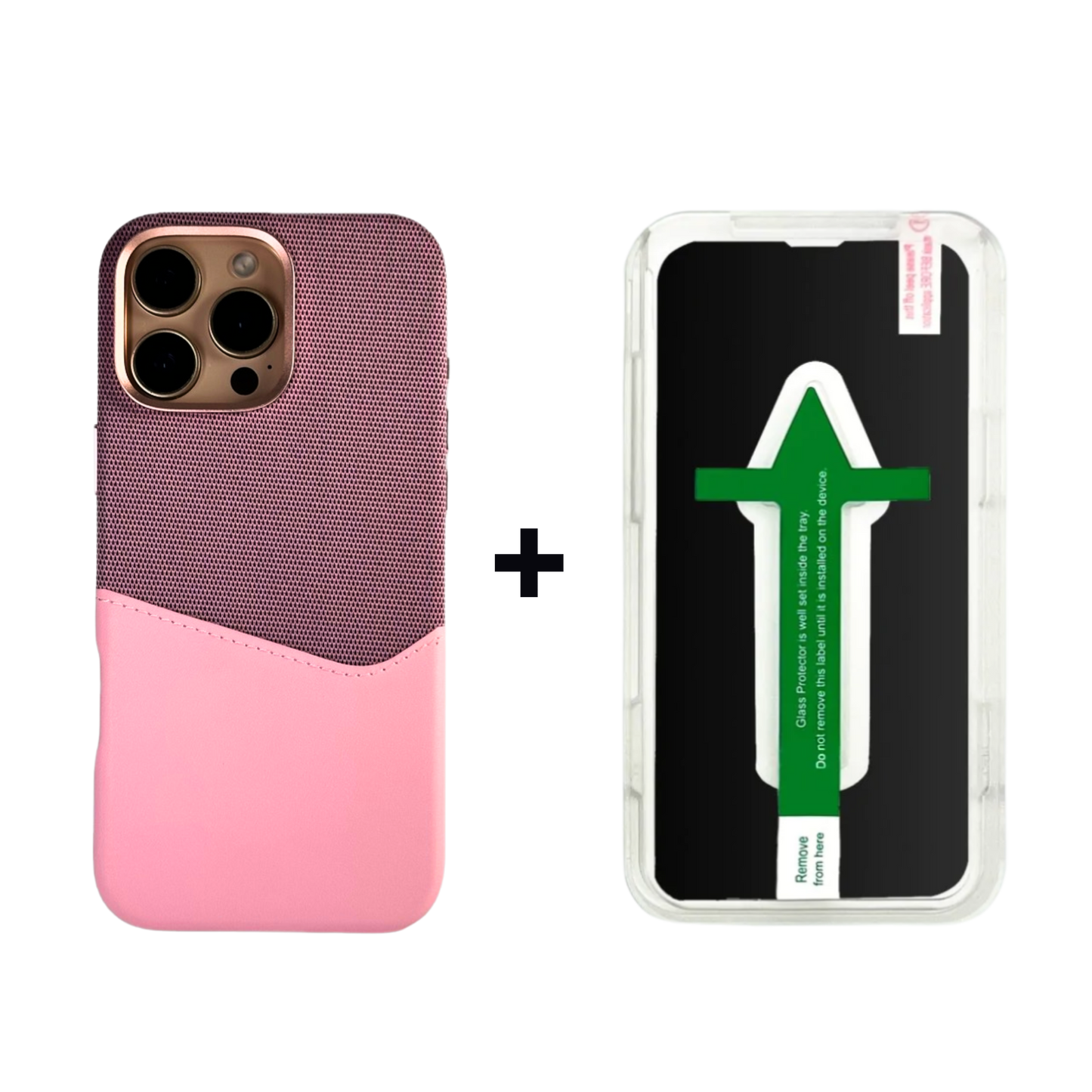 Leather Phone Case | Magsafe Pink Puzzle