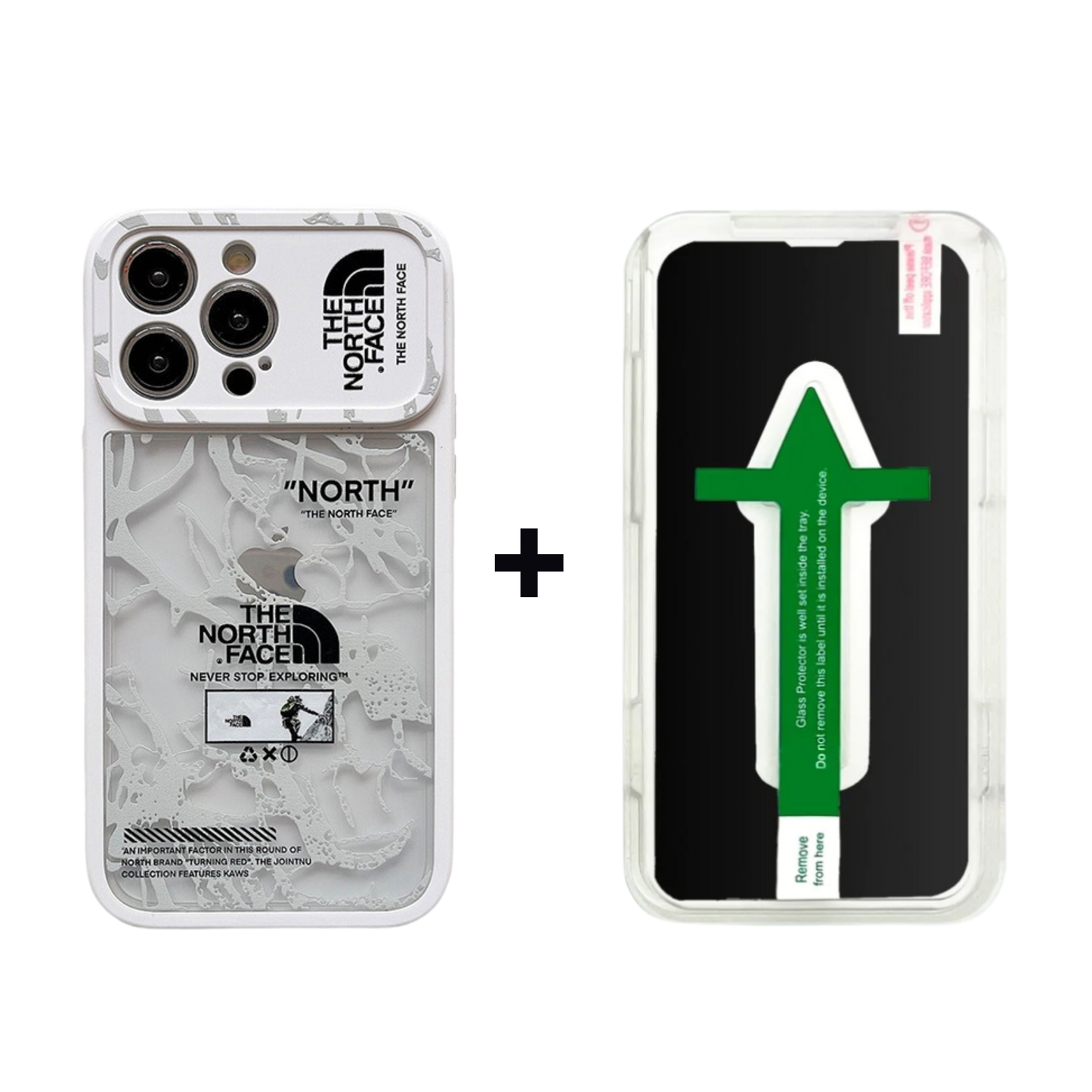 3D Phone Case | White Crests