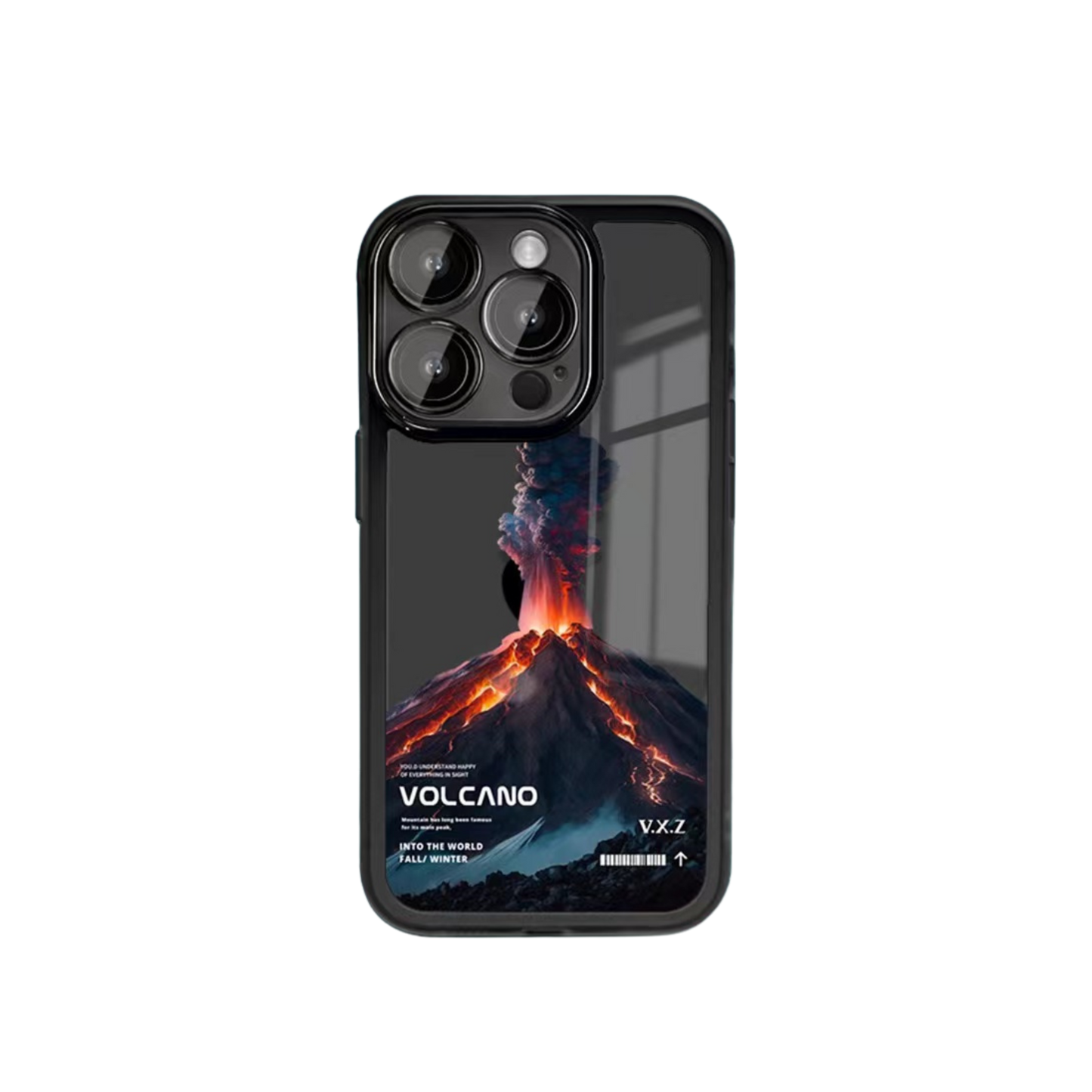 Graphic Phone Case | Volcano Black