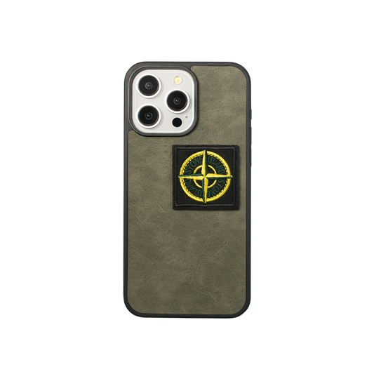 Leather Phone Case | Grey Compass