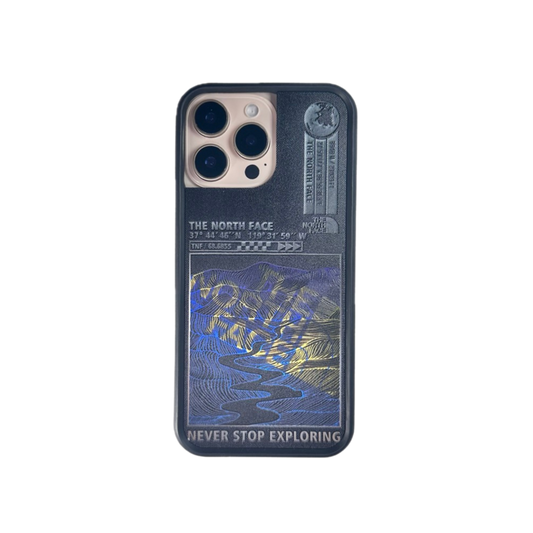 Graphic Phone Case | Line Art Blue