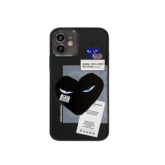 Graphic Phone Case | The Heart Black