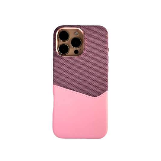 Leather Phone Case | Magsafe Pink Puzzle