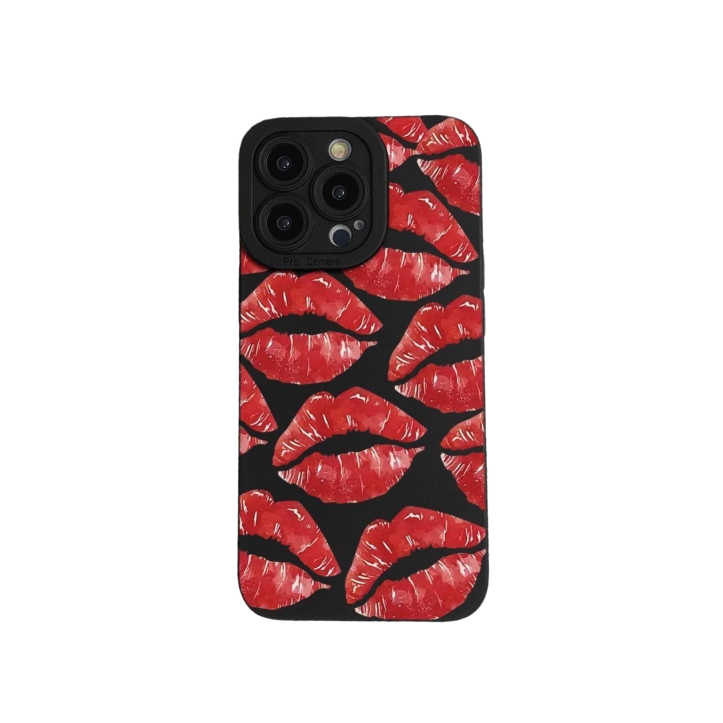 Graphic Phone Case | Kisses Red