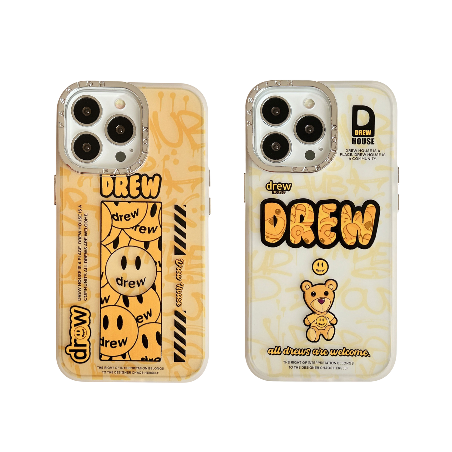 Graphic Phone Case Bundle | Drew White & Drew Yellow