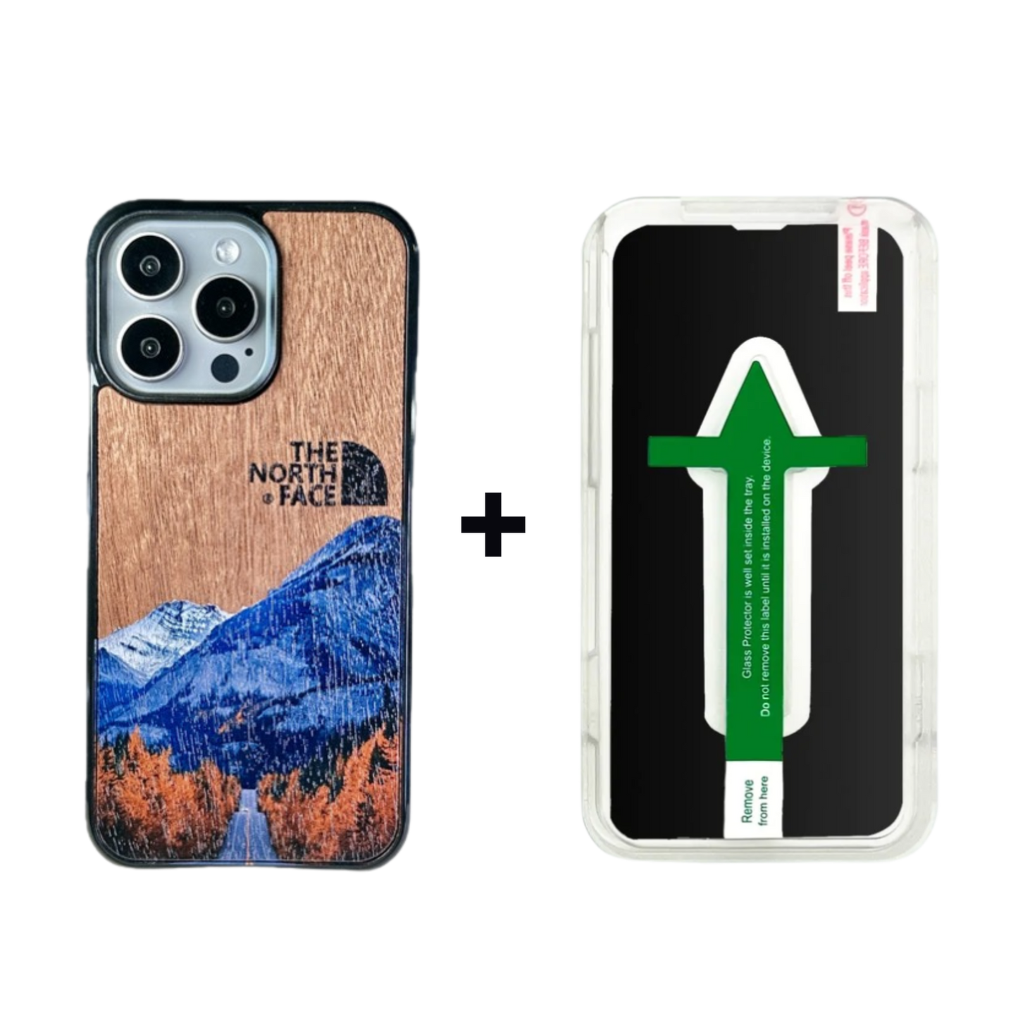 Graphic Phone Case | Wooden Mountain Blue