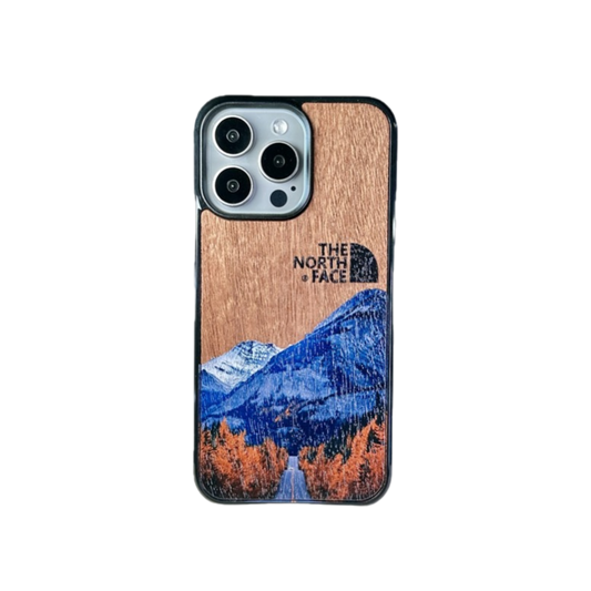 Graphic Phone Case | Wooden Mountain Blue