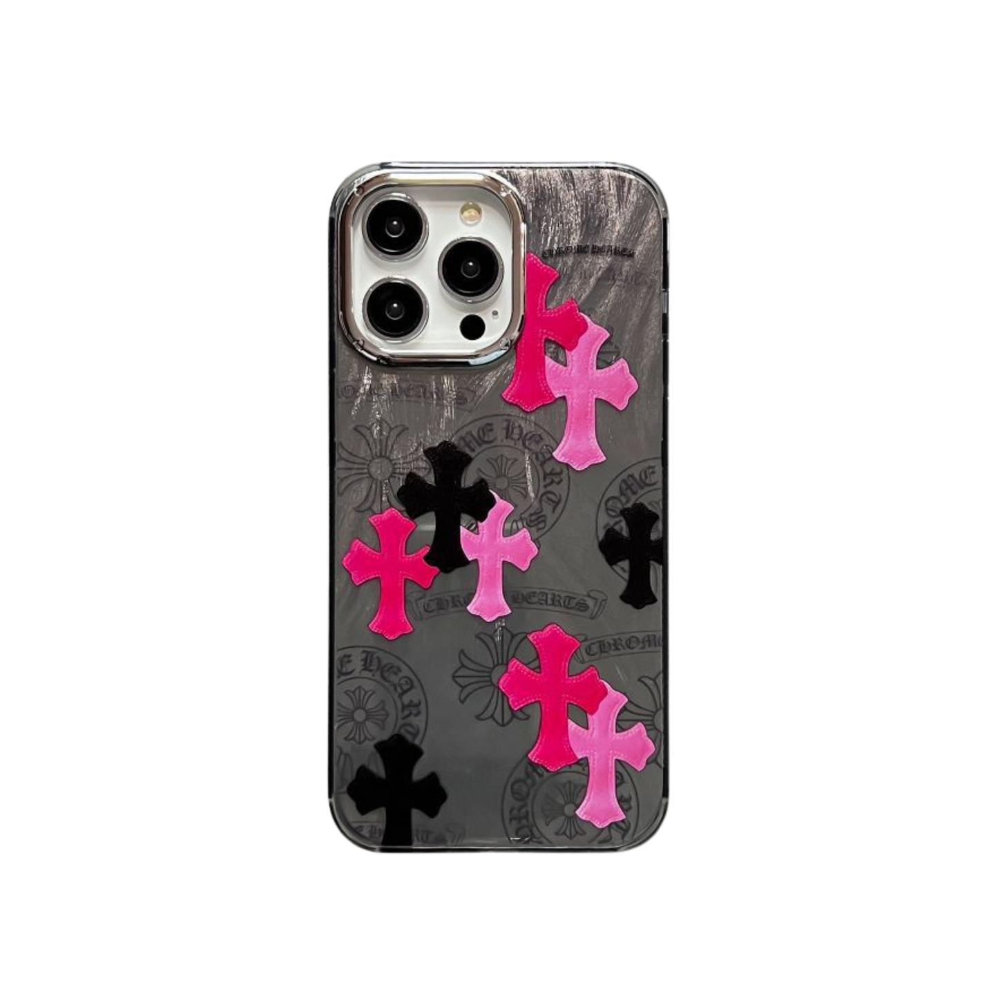 Aurora Phone Case | Crosses Pink