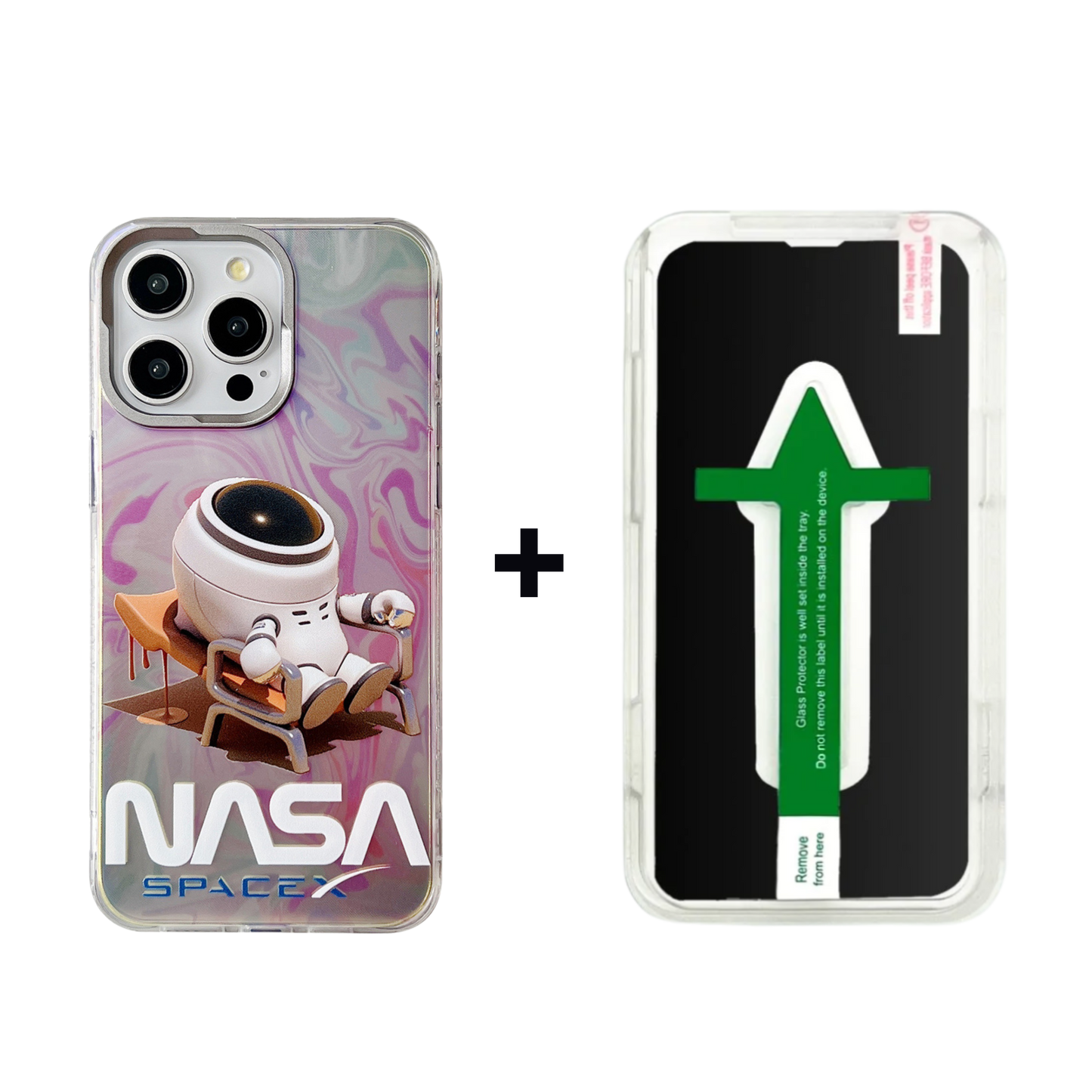 Aurora Phone Case | Astronauts Pink