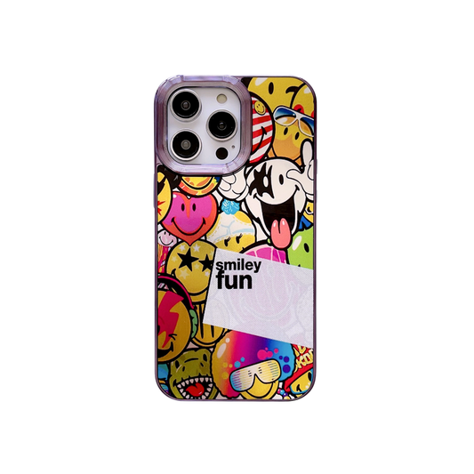 Graphic Phone Case | Smiley Face Rainbow