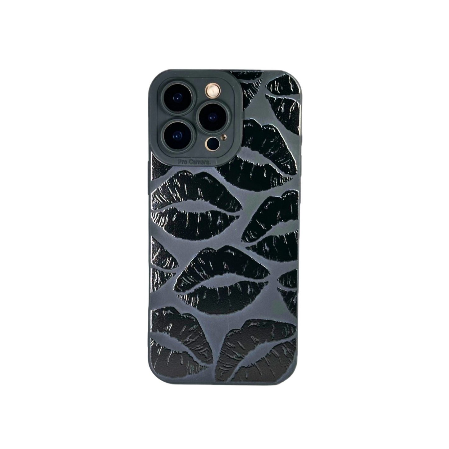 Graphic Phone Case | Kisses Black