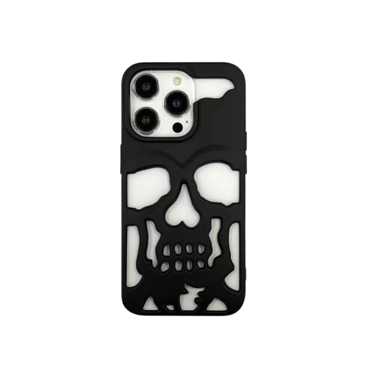3D Phone Case | Black Skull