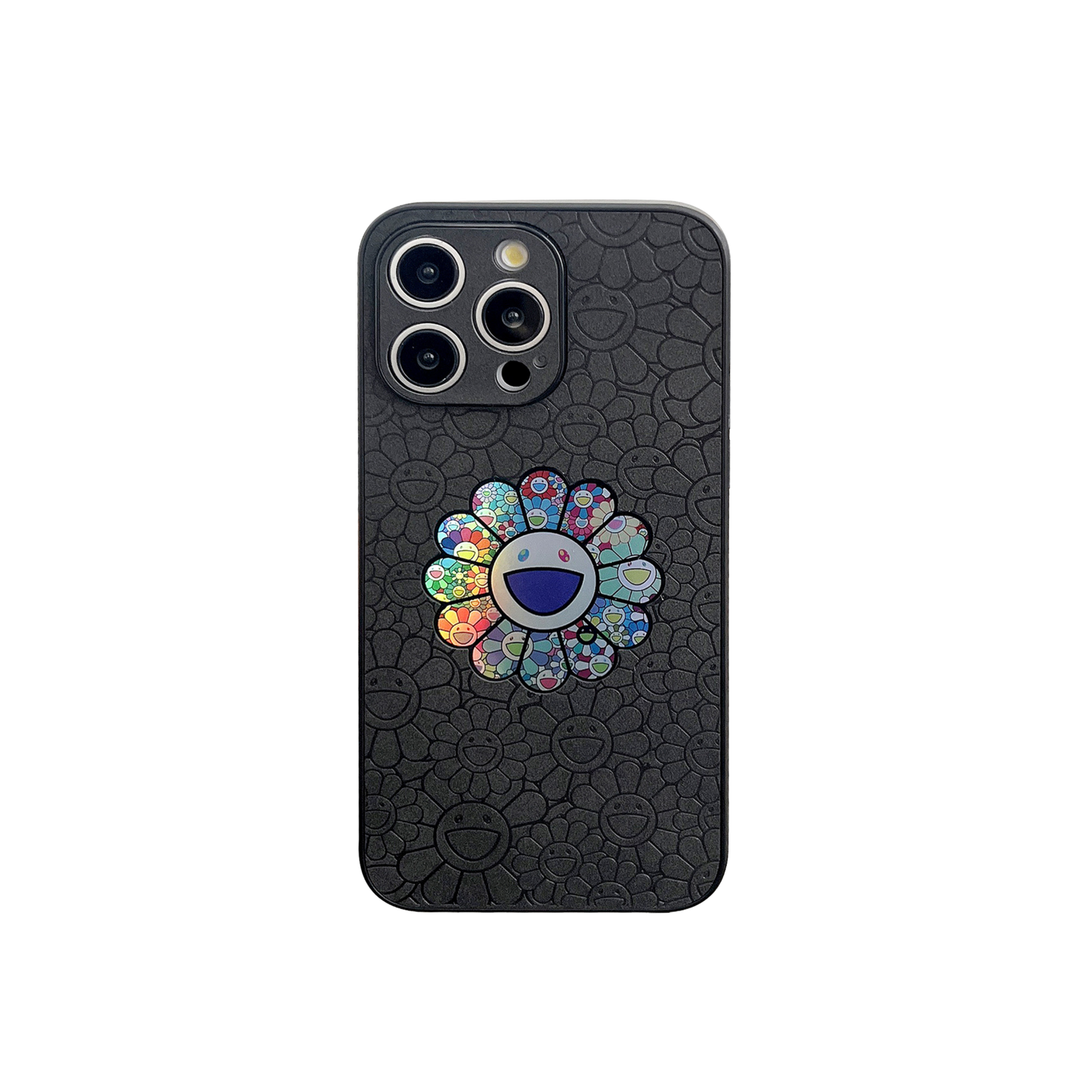 Leather Phone Case | Sunflower Black