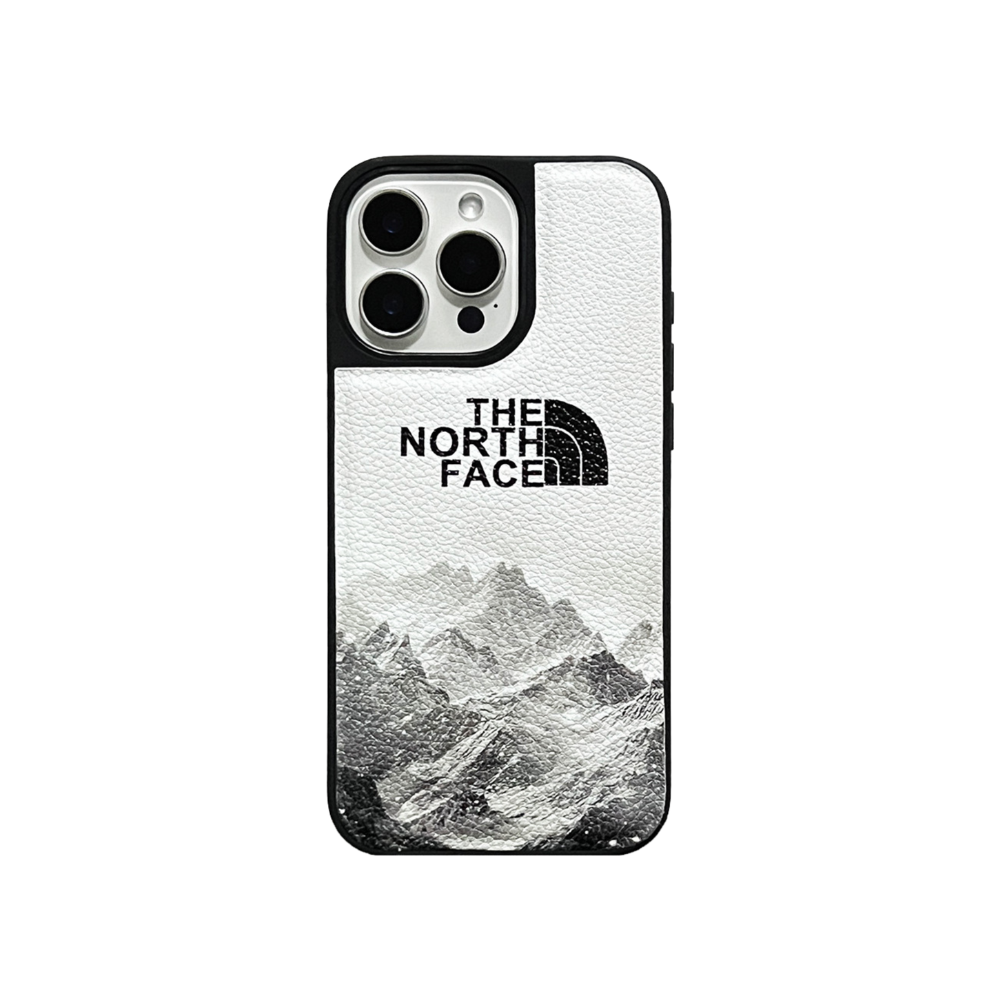 Leather Phone Case | Mountain Peak White