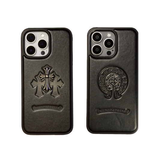 Leather Phone Case Bundle | Leather Compass & Leather Crosses