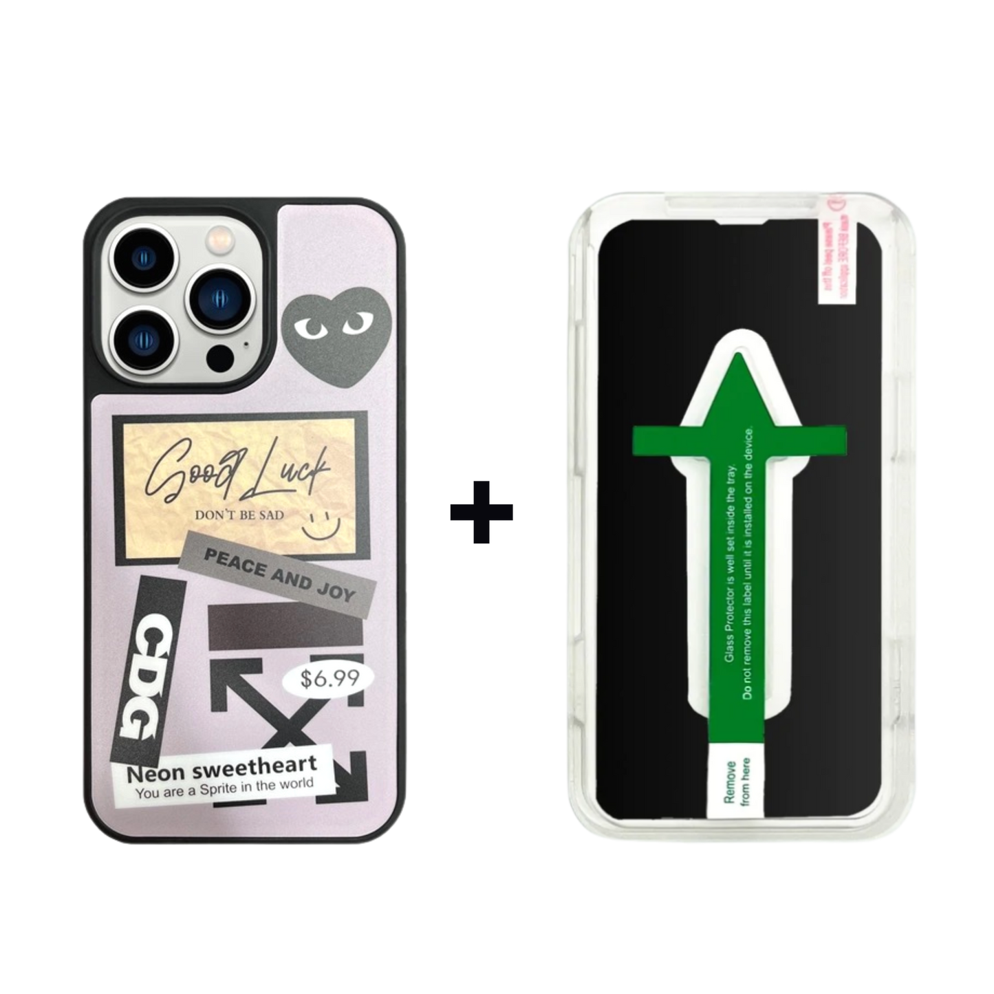 Graphic Phone Case | Play Heart Black