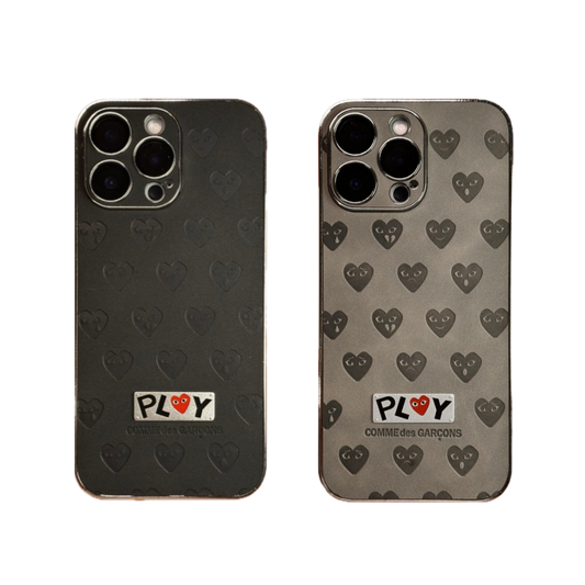Leather Phone Case Bundle | Hearts Black &  Hearts Grey