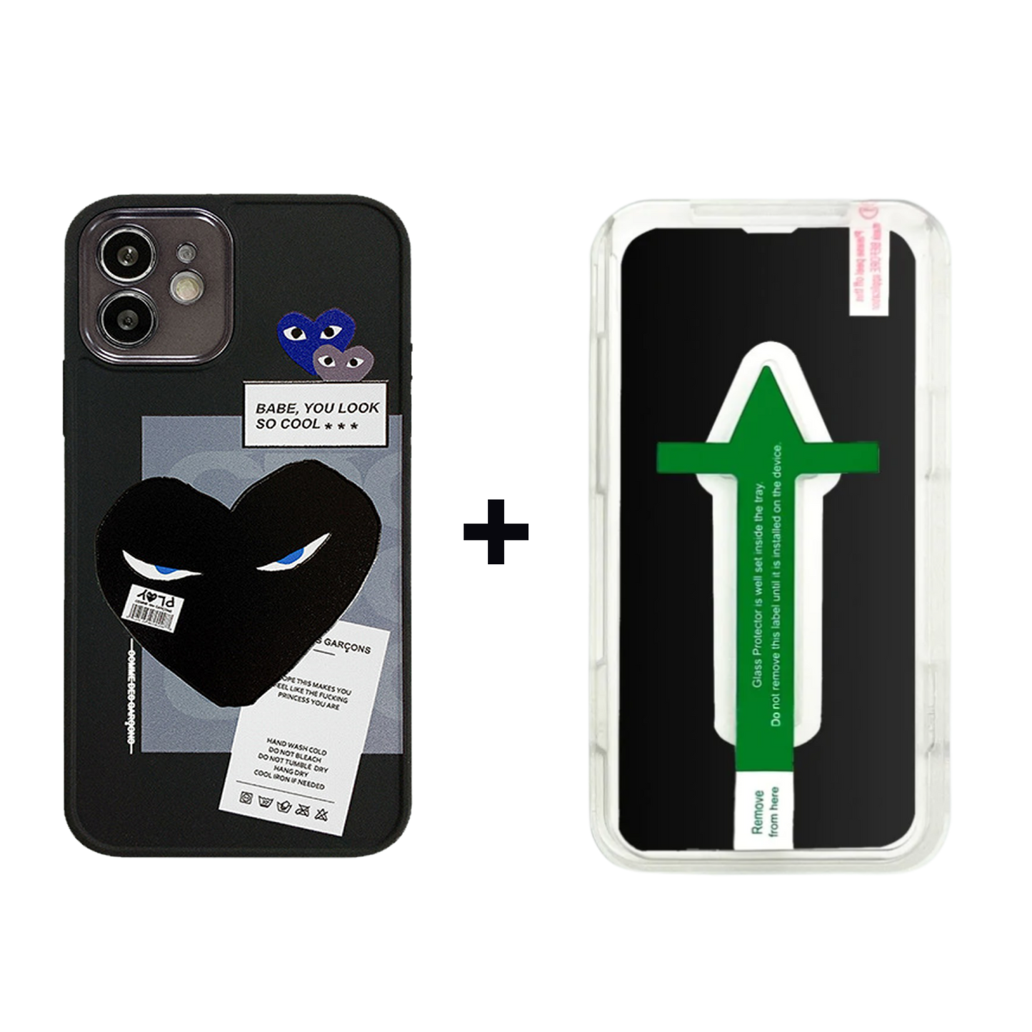 Graphic Phone Case | The Heart Black