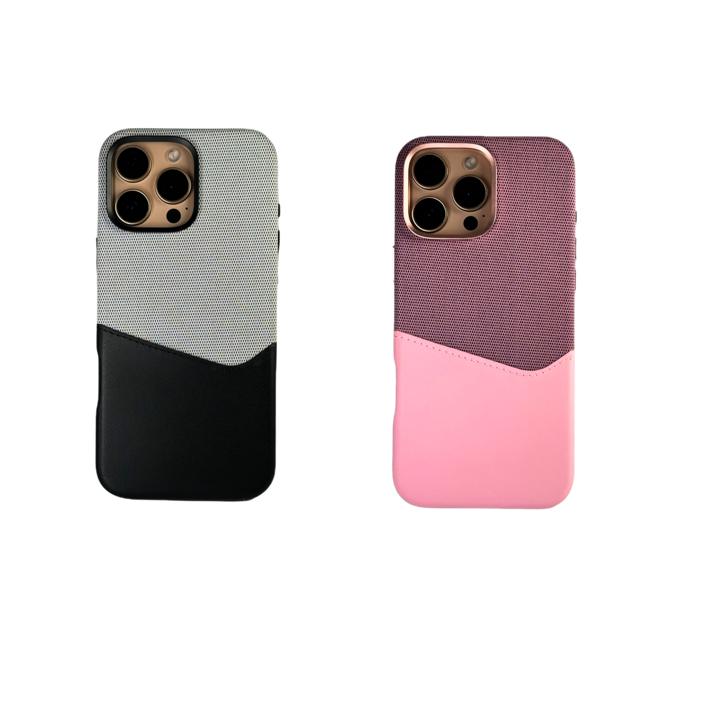 Leather Phone Case Bundle | Magsafe Pink Puzzle & Magsafe Black Puzzle