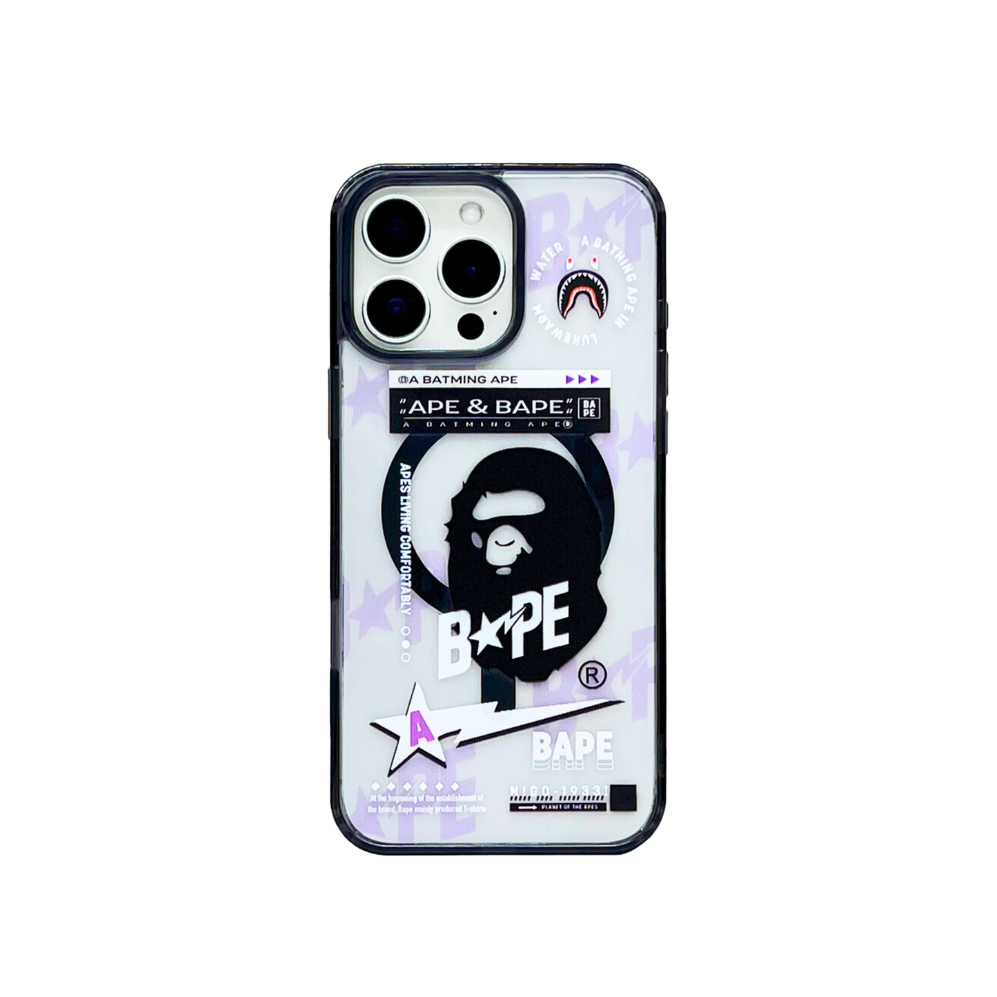 Graphic Phone Case | Magsafe Monkey Black