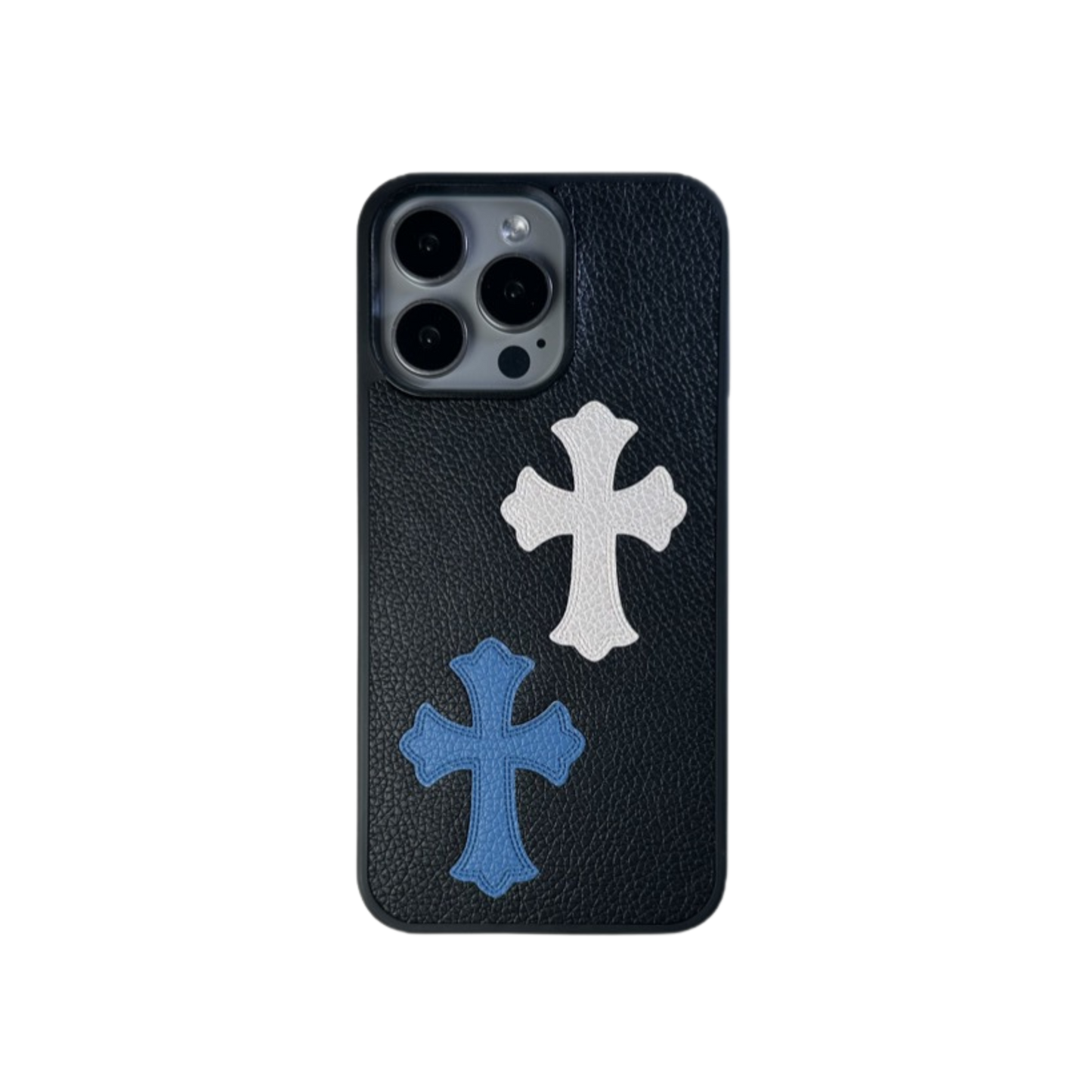 Leather Phone Case | Cross Blue