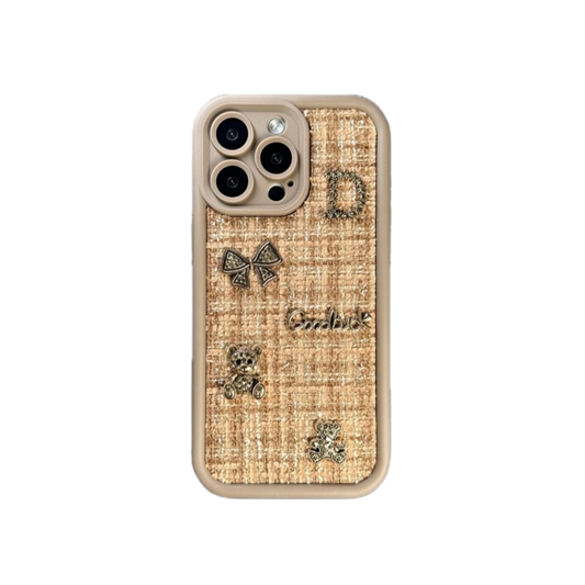 3D Phone Case | Fabric  Brown