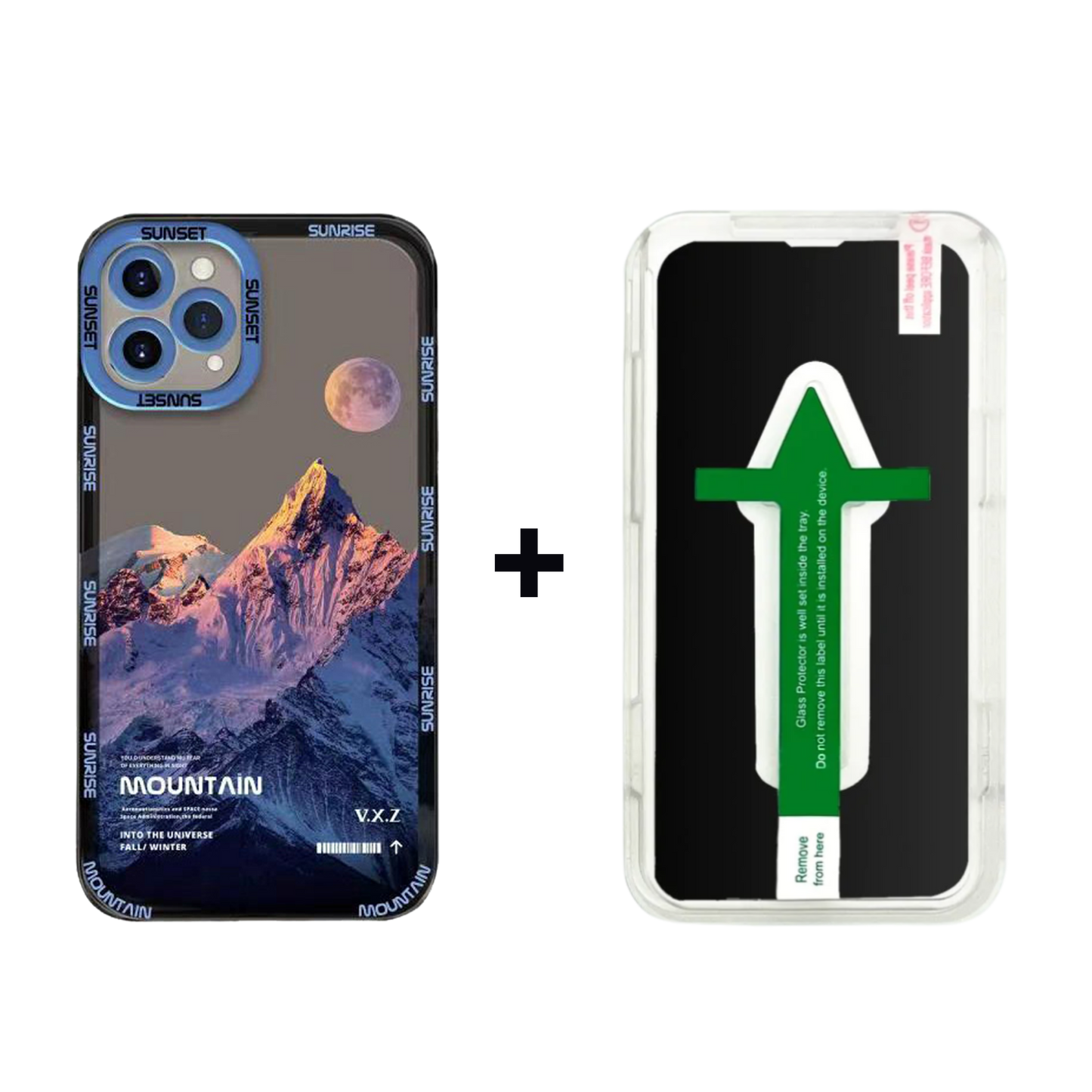 Graphic Phone Case | Glacier View Black