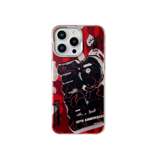 Aurora Phone Case | Red Camouflage Monkey