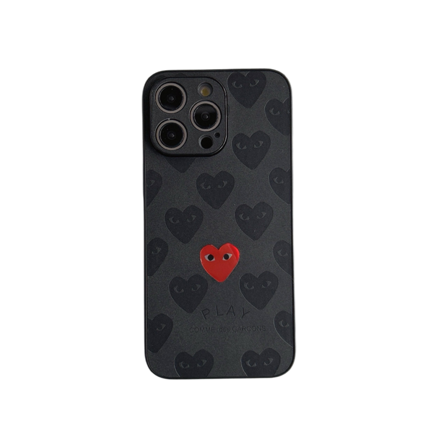 Leather Phone Case | Heart Black