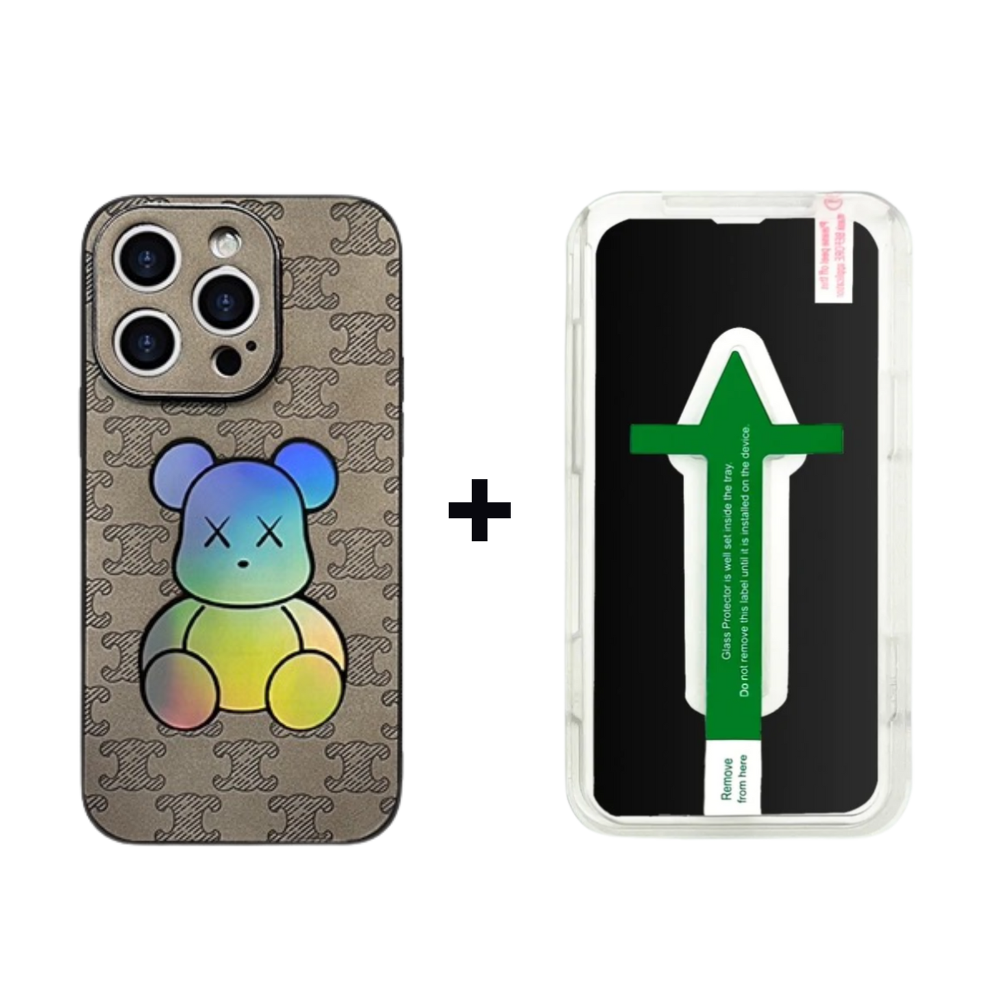 Leather Phone Case | Rainbow Bear