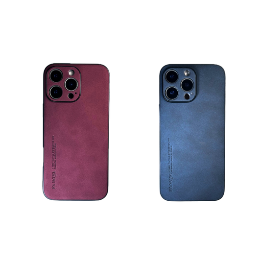 Leather Phone Case Bundle | Maroon & Sapphire