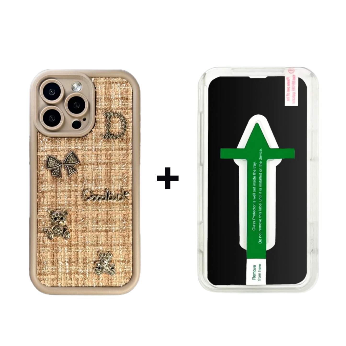 3D Phone Case | Fabric  Brown