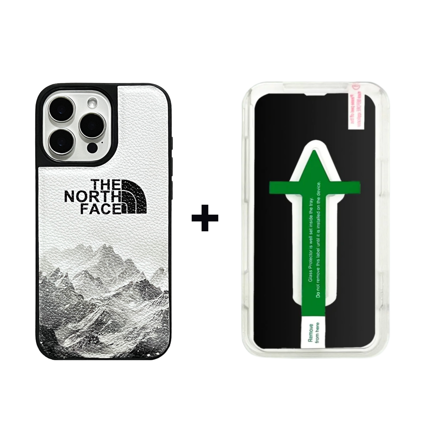 Leather Phone Case | Mountain Peak White