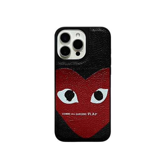 Leather Phone Case | Heart Red