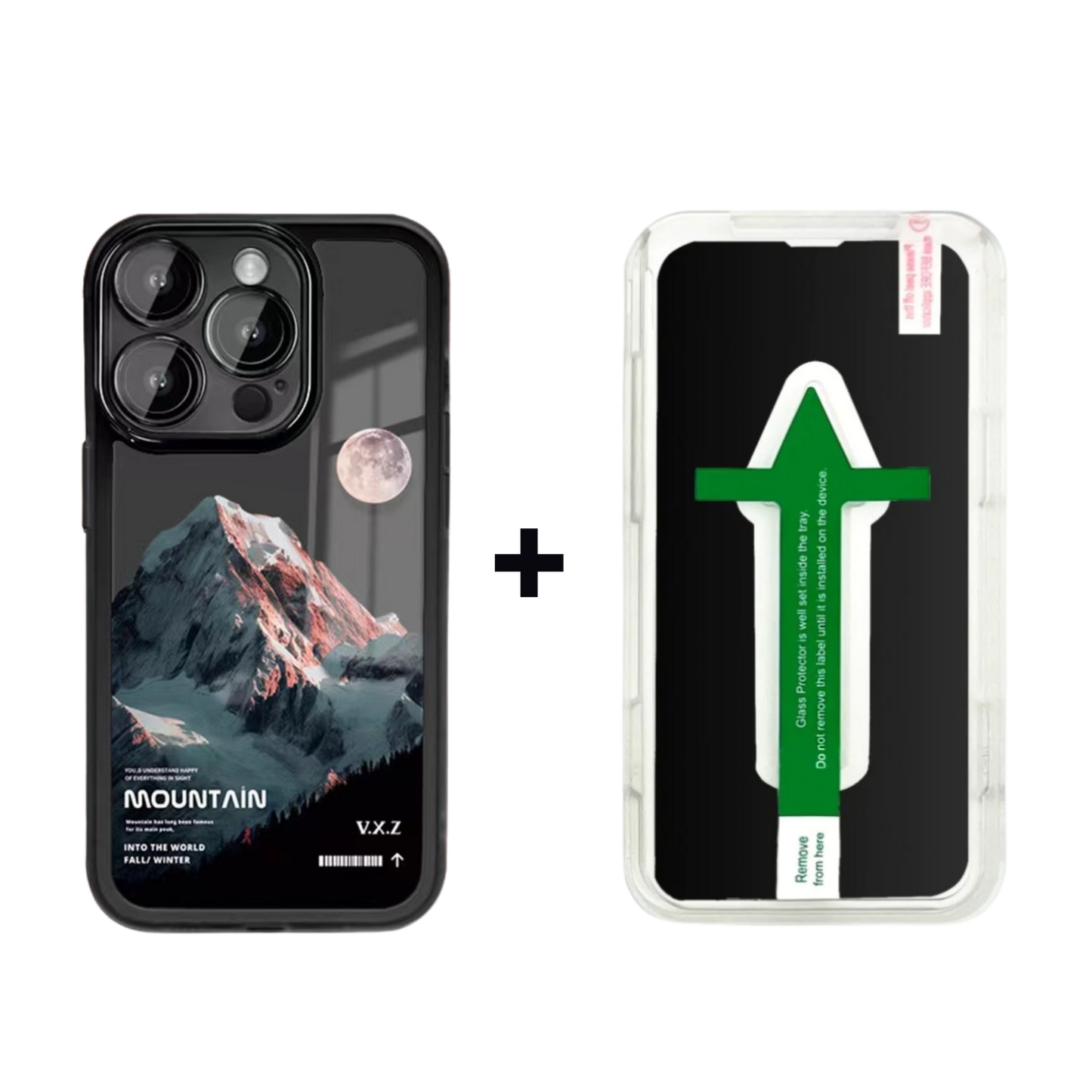 Graphic Phone Case | Mountain White