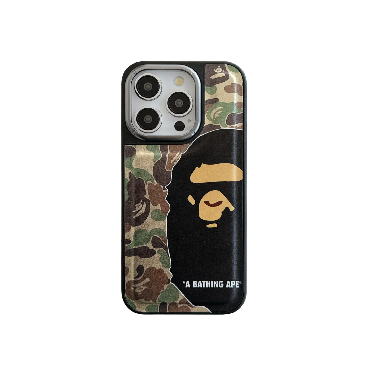 Leather Phone Case | Camouflage Monkey