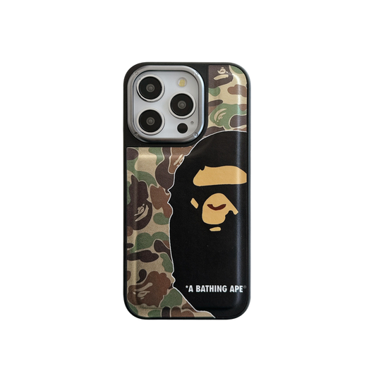 Leather Phone Case | Camouflage Monkey
